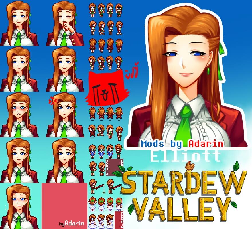 Stardew Valley Моды Прически