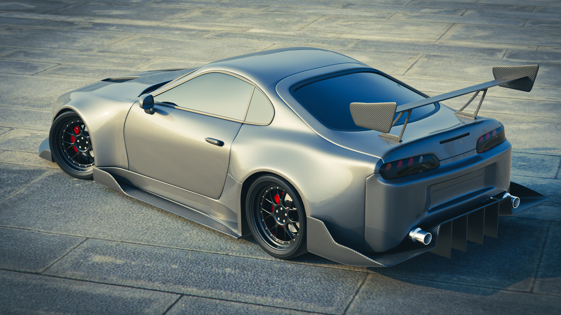 Toyota Supra MK4 Tuned Buy Royalty Free 3D model by Naudaff3D