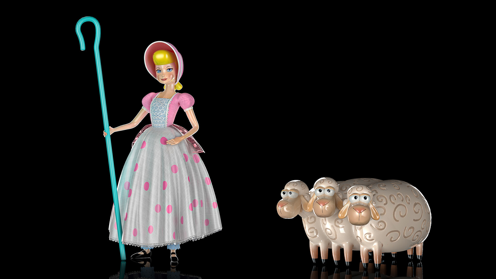 Bo peep doll with sheep sales