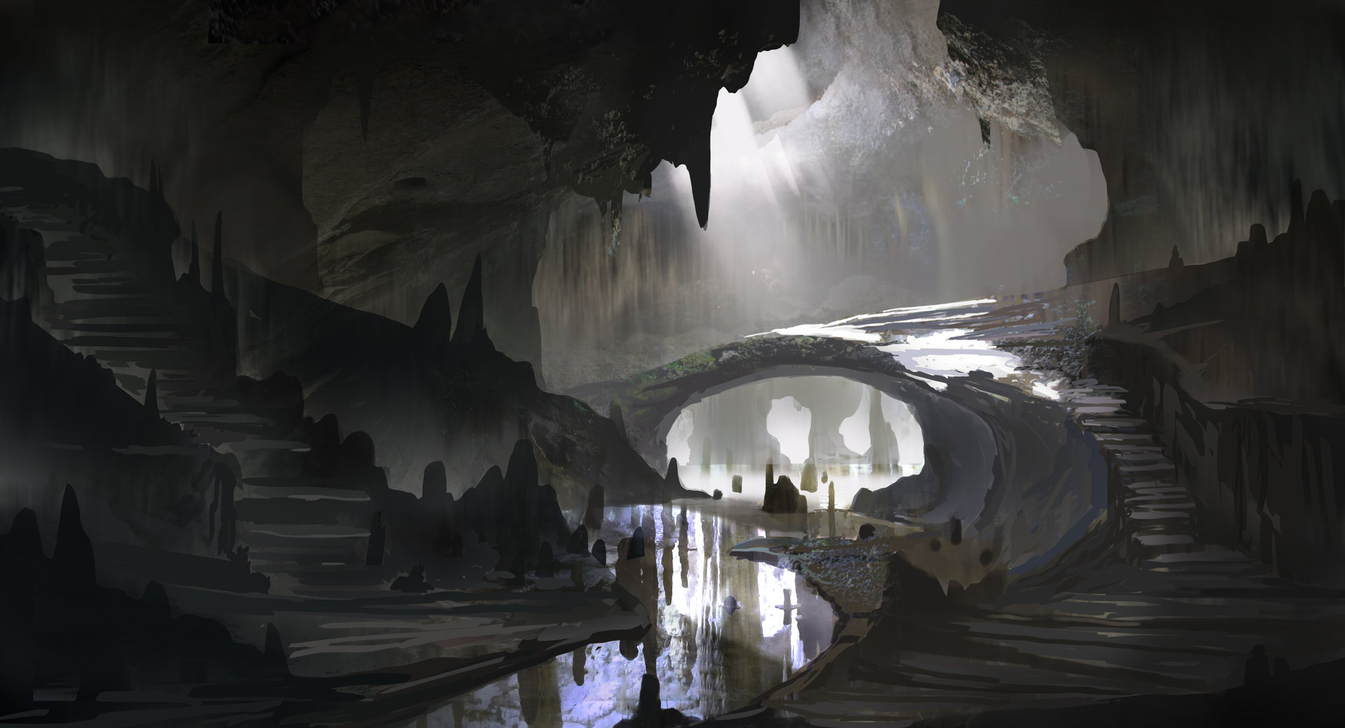 ArtStation - Cave Sketch