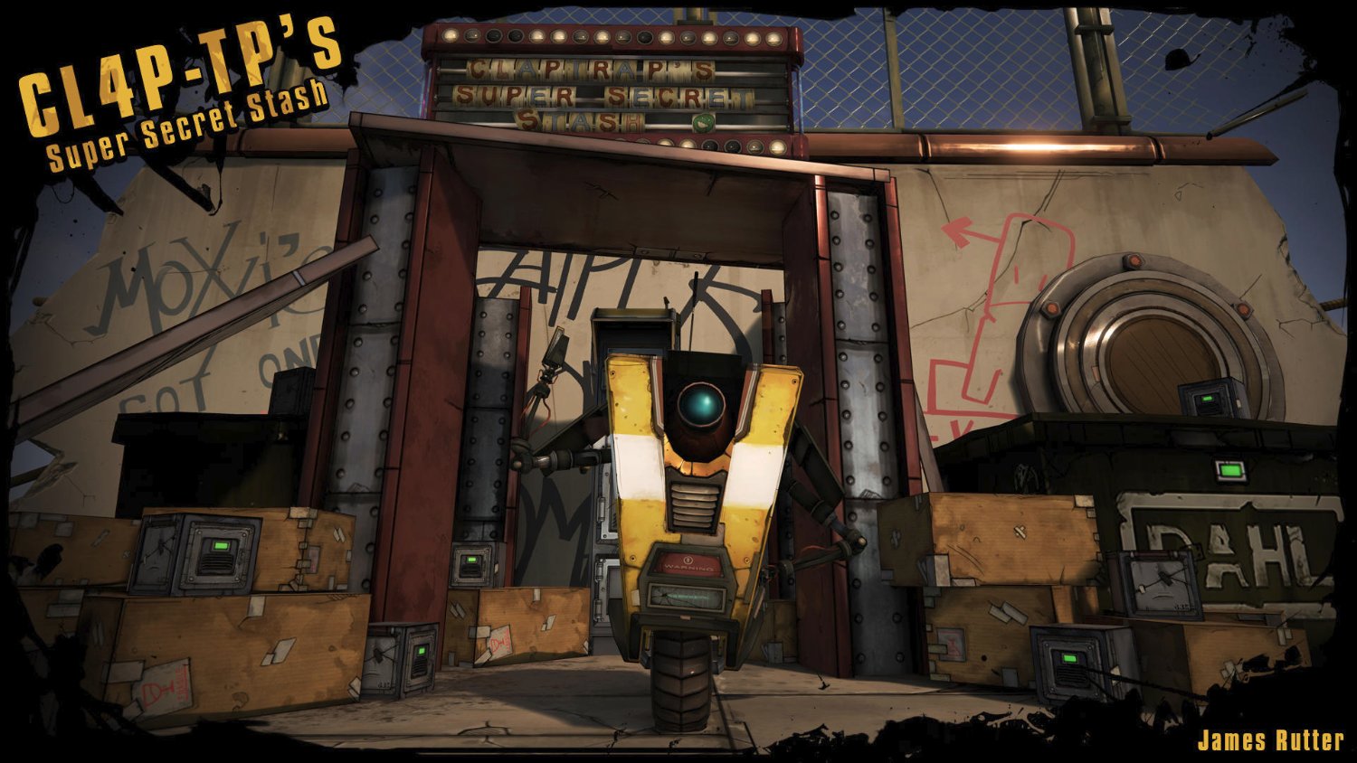 ArtStation - Borderlands Claptrap Fan Art Scene
