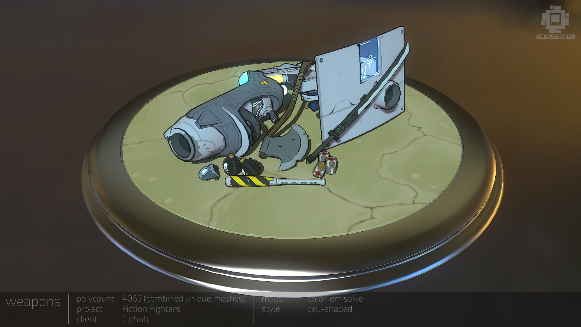 ArtStation - Fiction Fighters Weapon Compilation