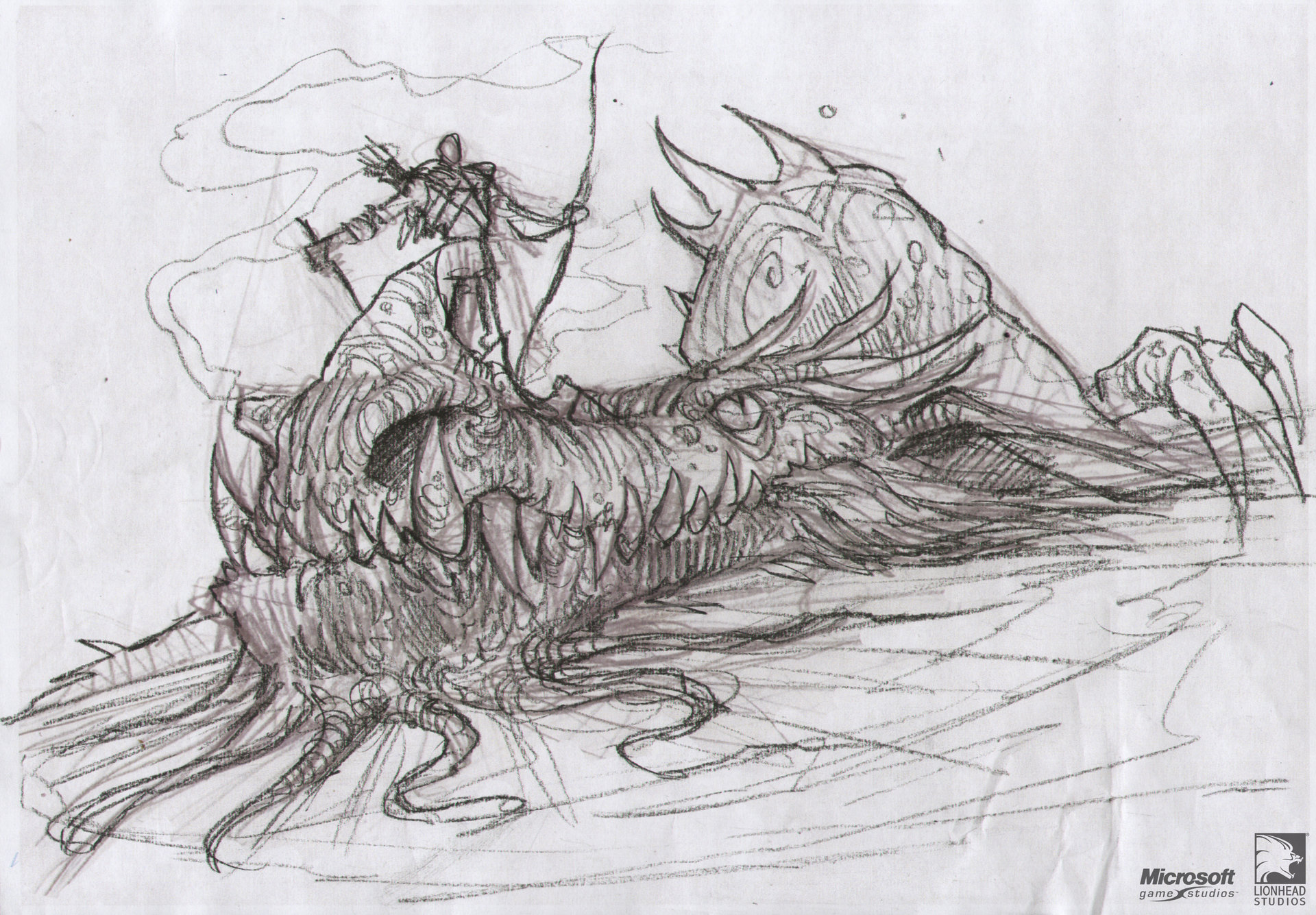 Рисунки убитого дракона