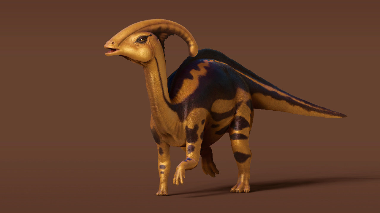 ArtStation - 3D Dino - Parasaurolophus