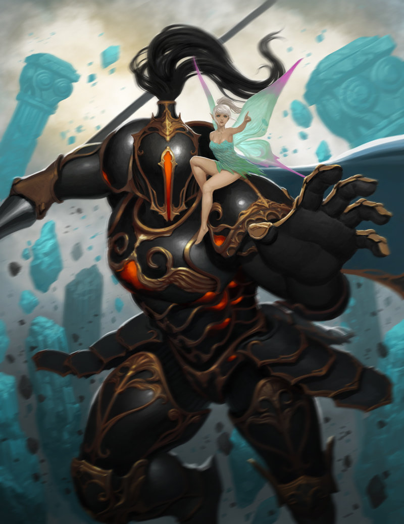 knight vs giant art knight vs giant art
