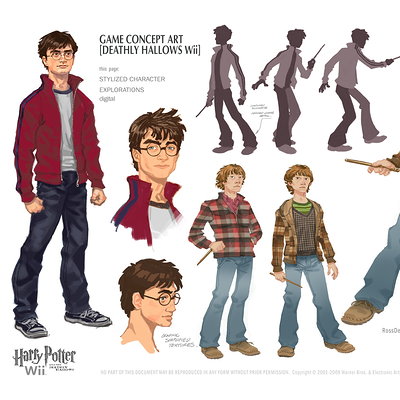 Character concept design for ill-fated Wii version of The Deathly Hallows