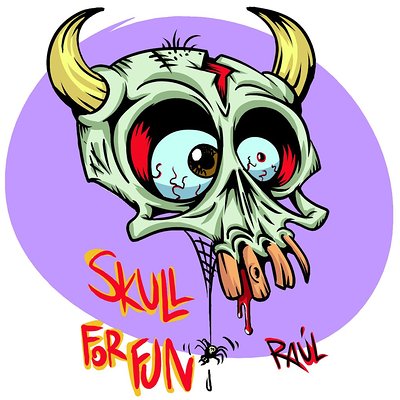 Raul pina vicente skull for fun by raulpinavicente