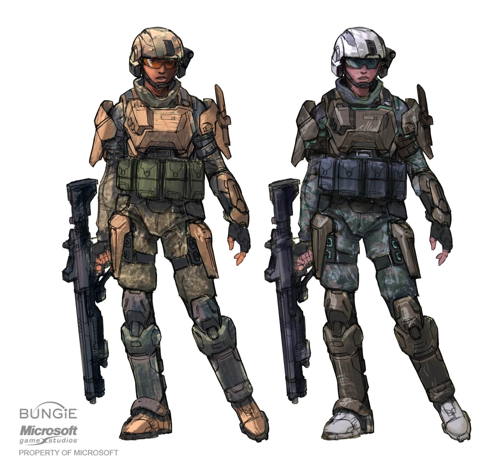 Artstation Halo Army Ranger Explorations For Halo Reach