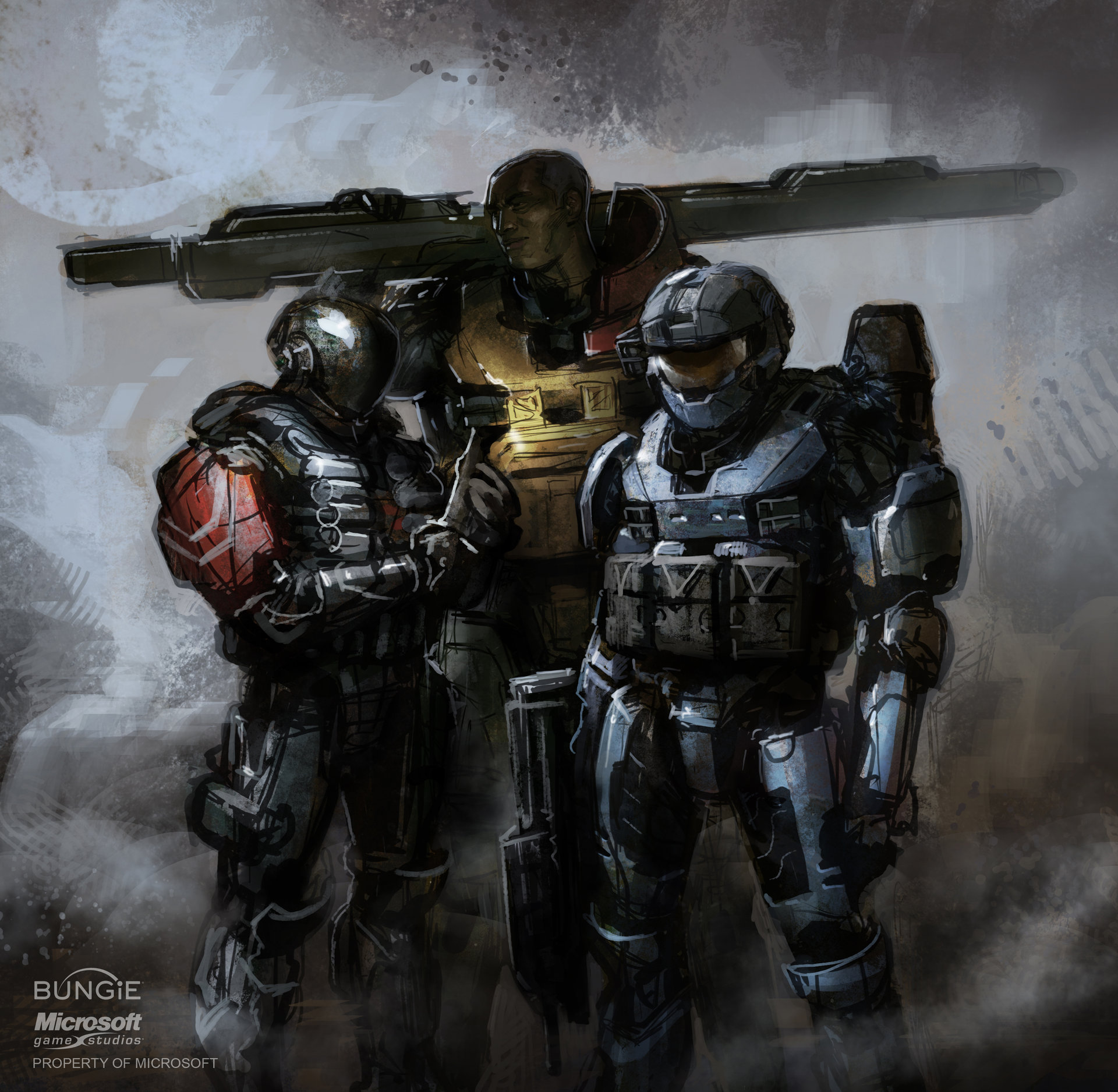 Halo Spartans In Battle