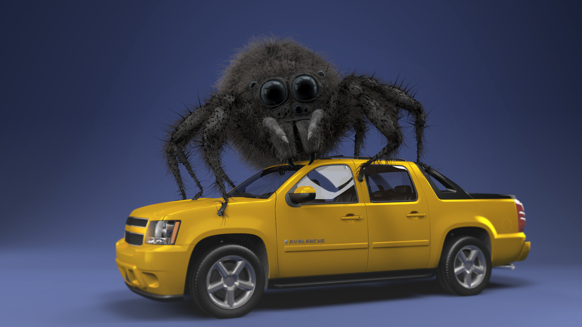 ArtStation - Spider On car