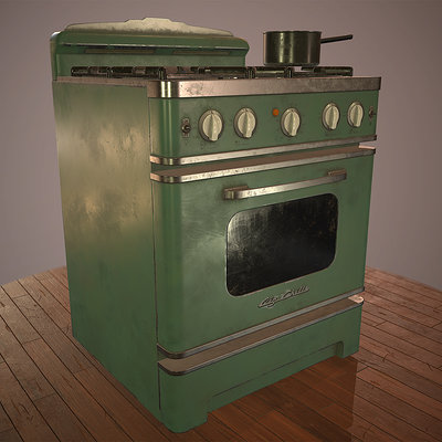ArtStation - Retro Big Chill Refrigerator ( 1960 Vintage Edition )