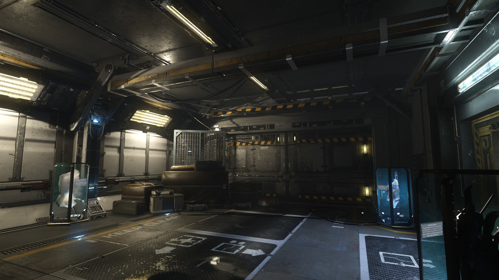 ArtStation - Star Citizen Lighting: SelfLand Hangar Hallway