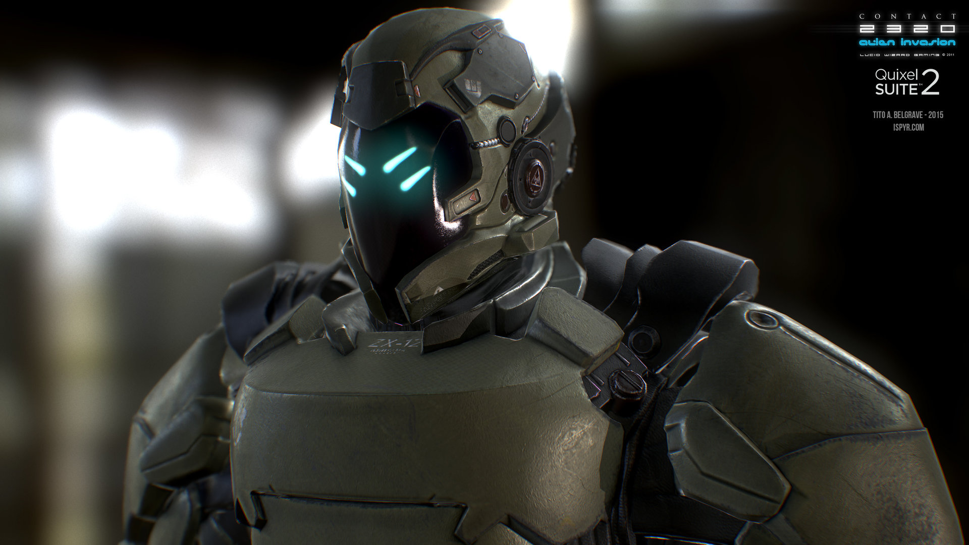 ArtStation - Male Soldier LV 4 Armor close up - Contact 2320