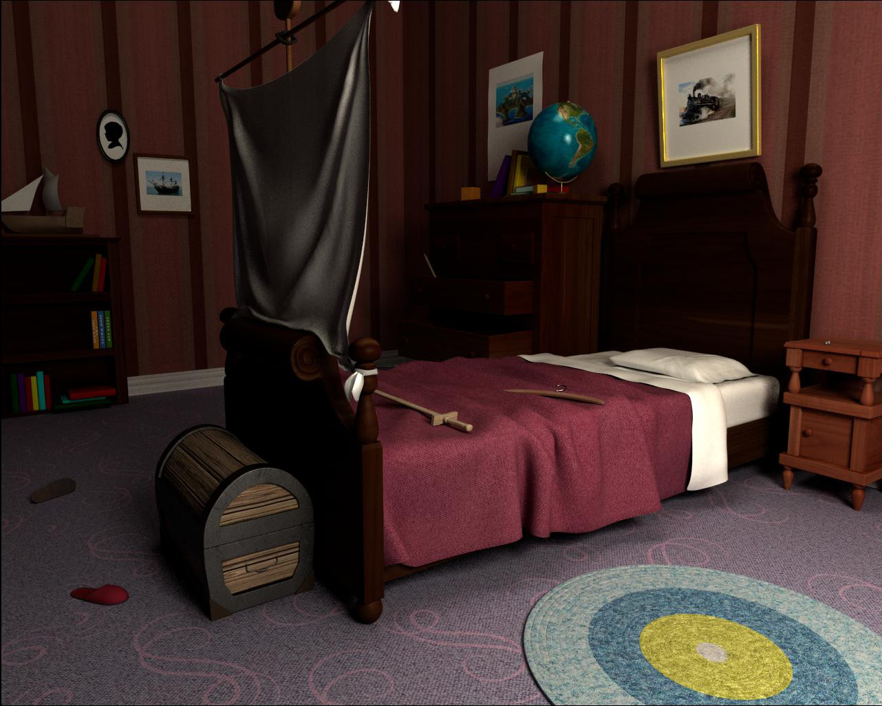 ArtStation Wendy's Room Peter Pan