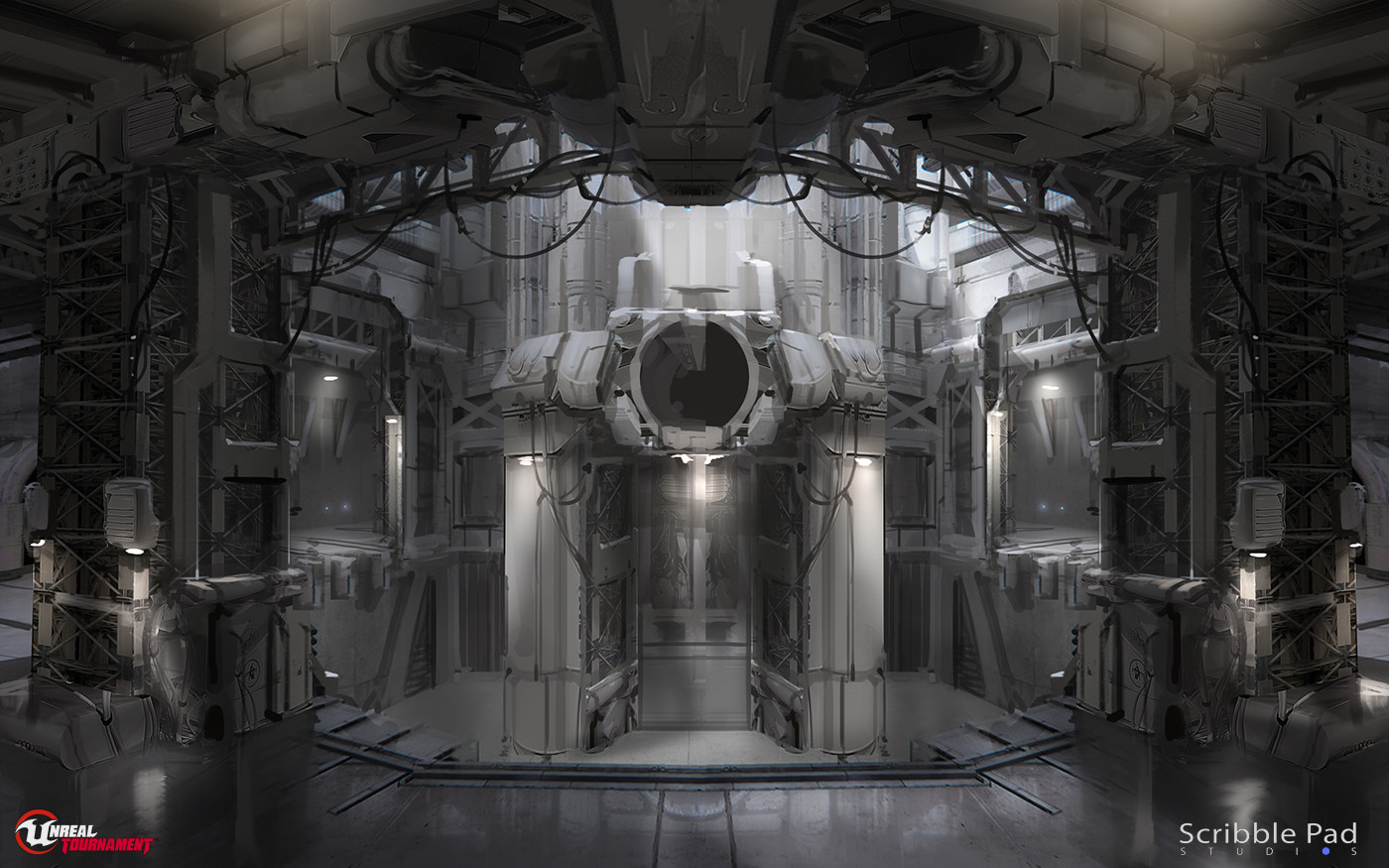 ArtStation - Unreal Tournament - Hole Interior Level Map Design