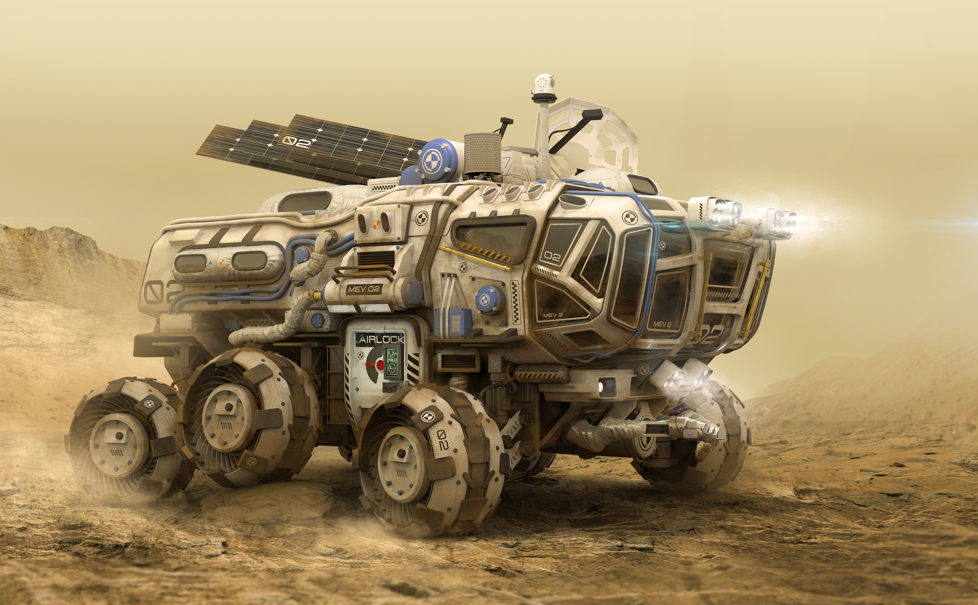 ArtStation - Early sketch for : Mars Project The New Explorers