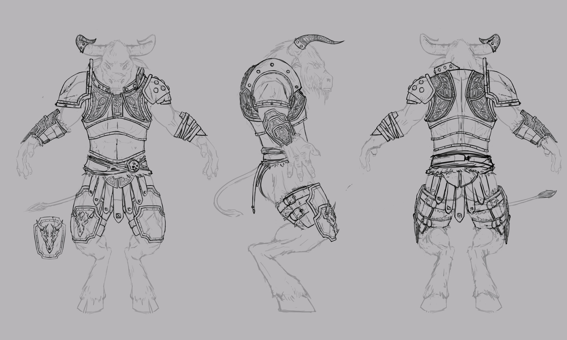 ArtStation - Armored Minotaur, Victor J. G. Gomez