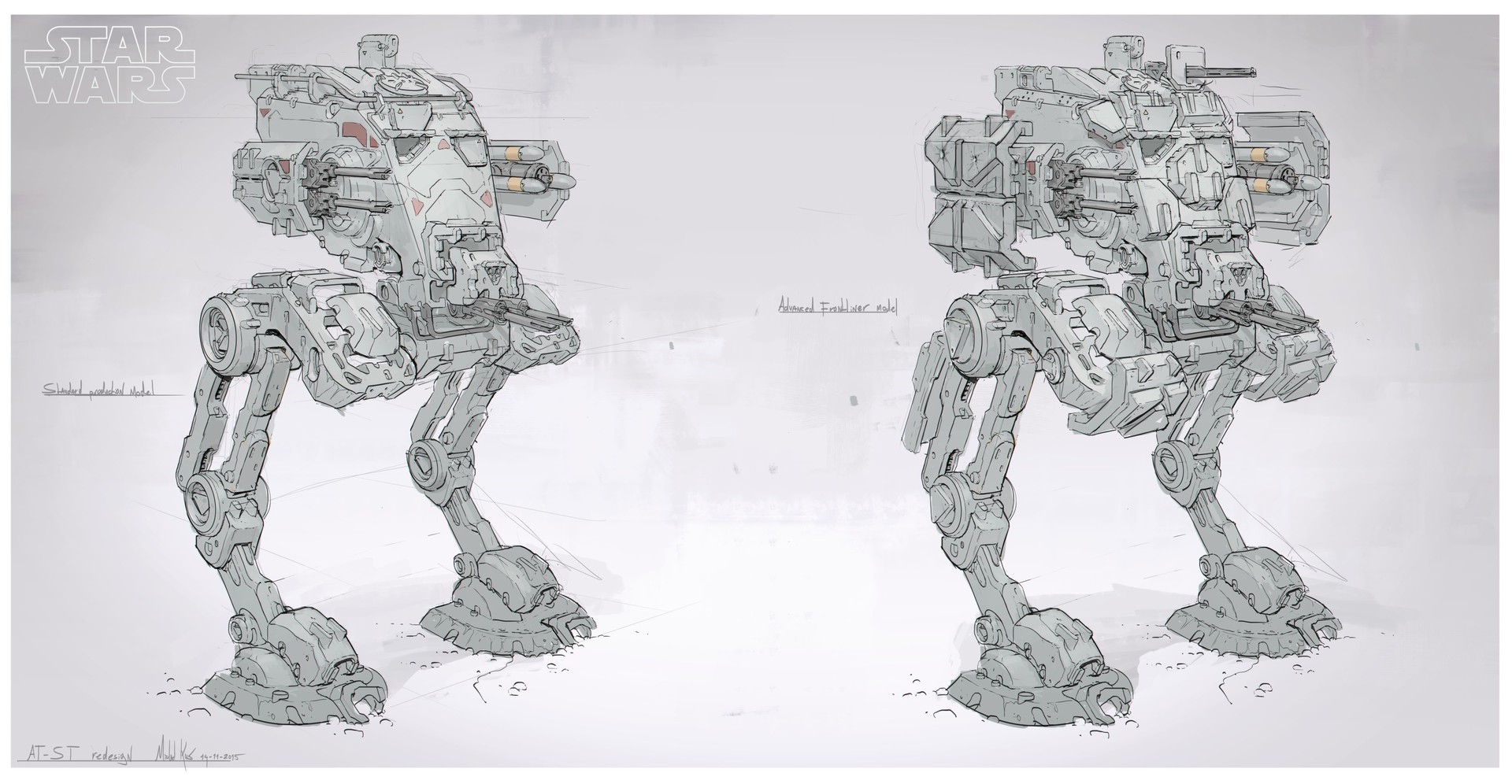 ArtStation - Star Wars AT ST redesign