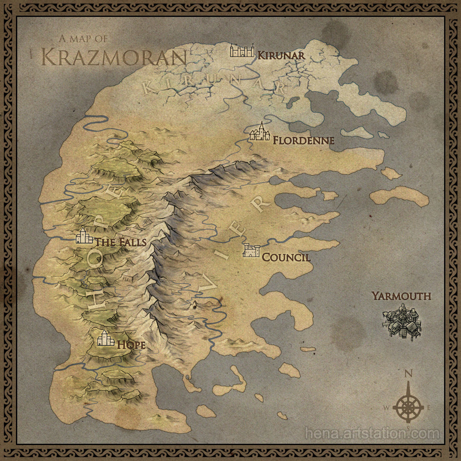 Map of Krazmoran