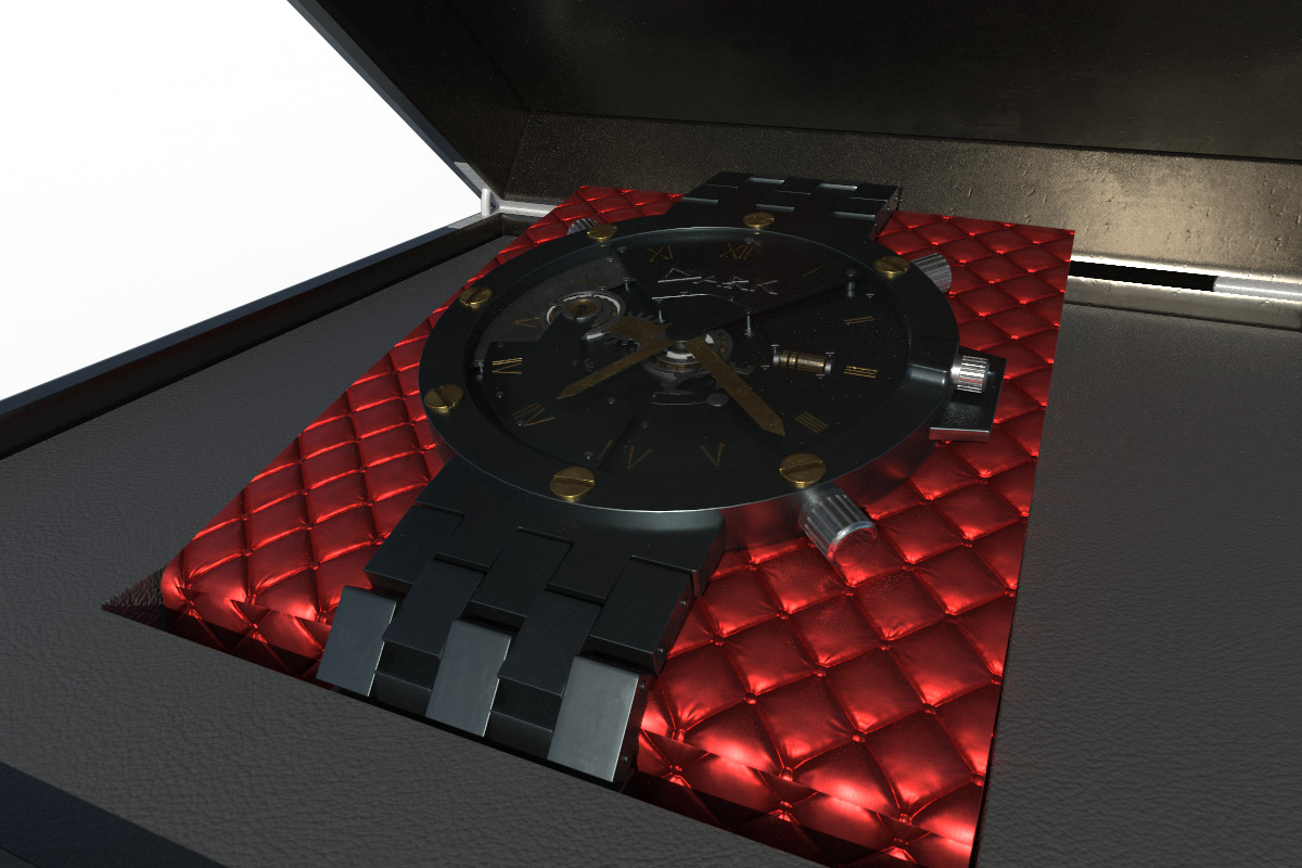 Dark-Minaz Watch, Red Version