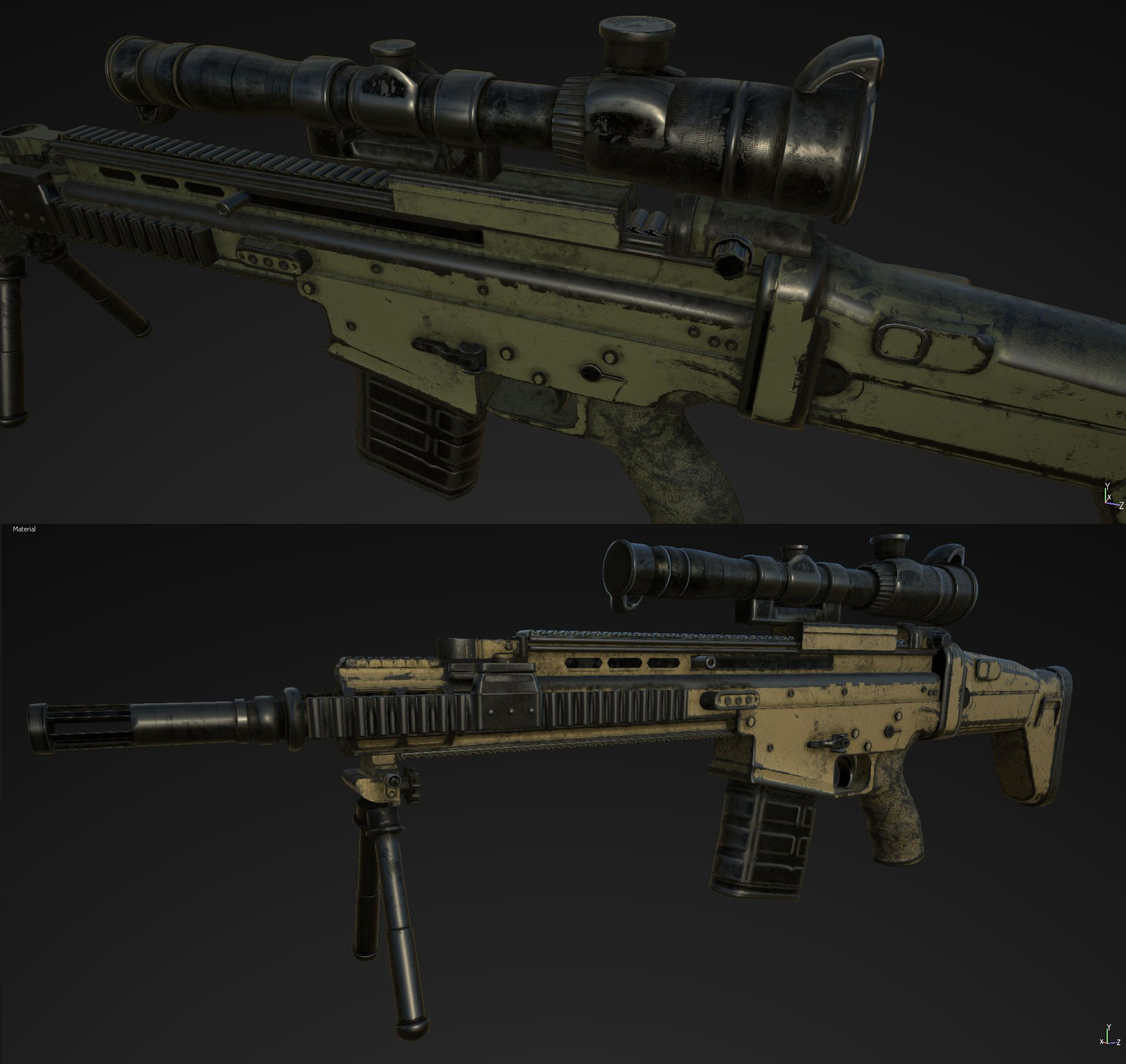 ArtStation - Scar l Rifle