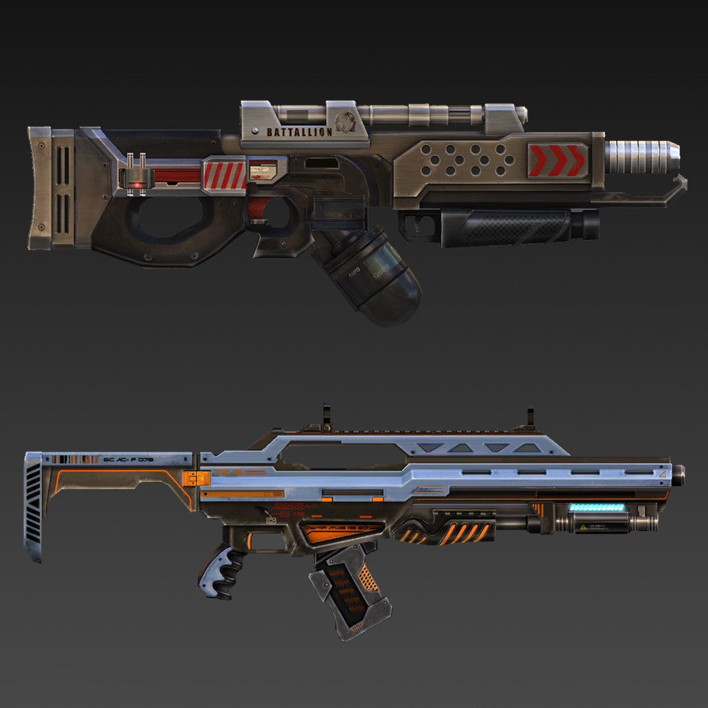 ArtStation - Terminator Genisys: Guardian_mobile game weapons