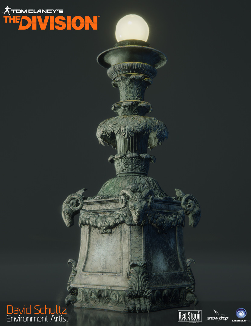 Artstation Artwork For Tom Clancy S The Division David Schultz Bryant Park Lamp Post Ingame