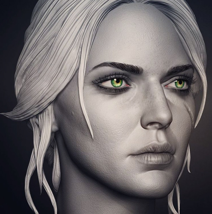 ArtStation - Ciri done for custom witcher series of action figures