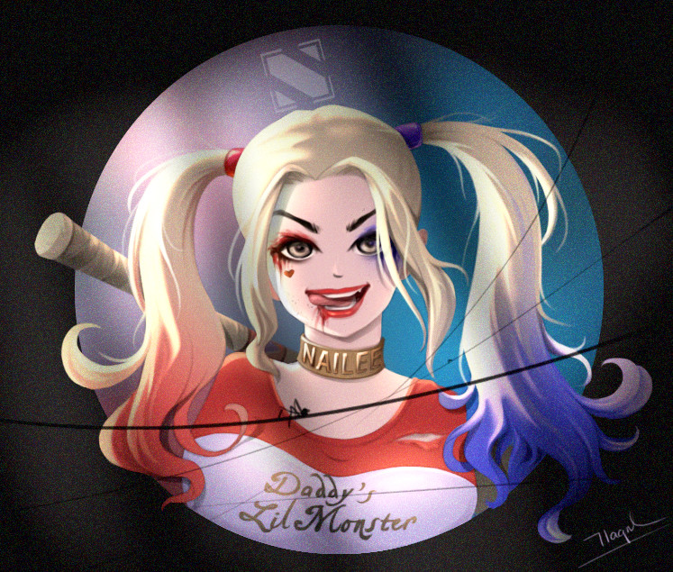 The Nail Art Adventures Of A Violinist — Harley Quinn part 2