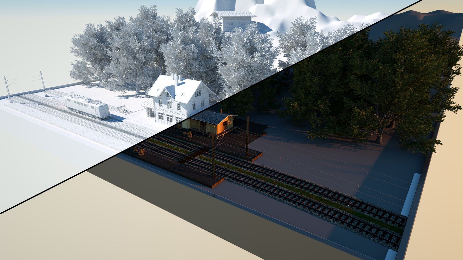 Small Railroad Scene WIP