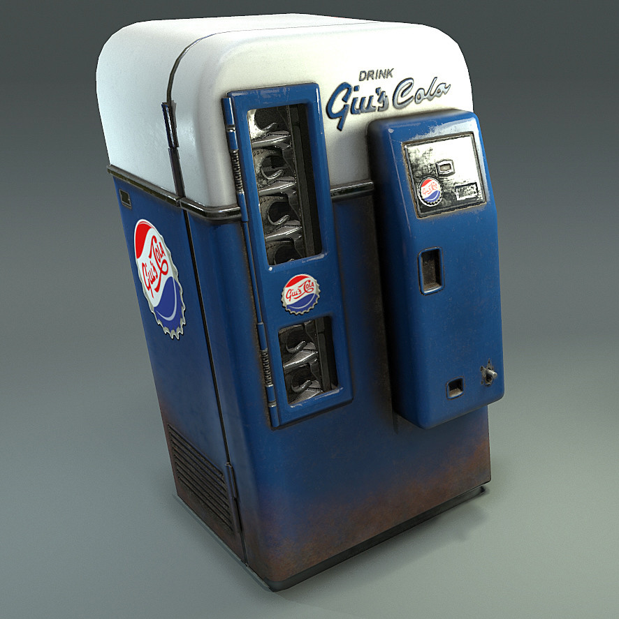 Diorama Coke Machine Asset
