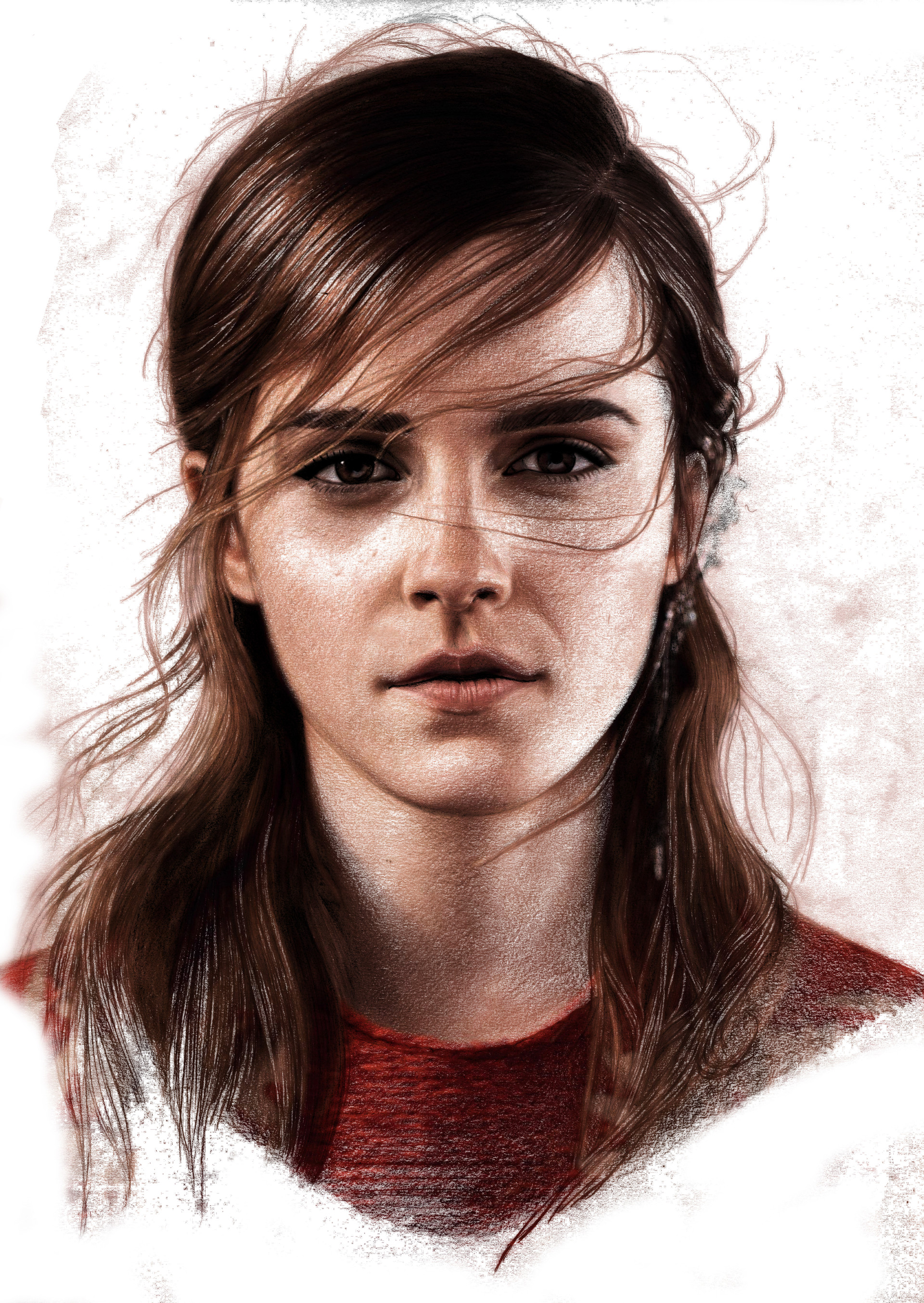 Drawing Portrait of Emma Watson by PortraitsByCory | OurArtCorner