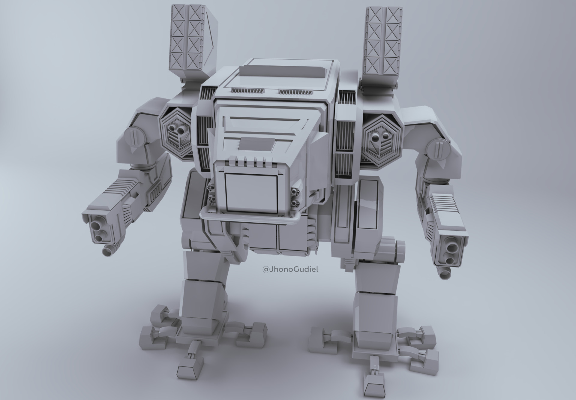 ArtStation - Mecha 3d model