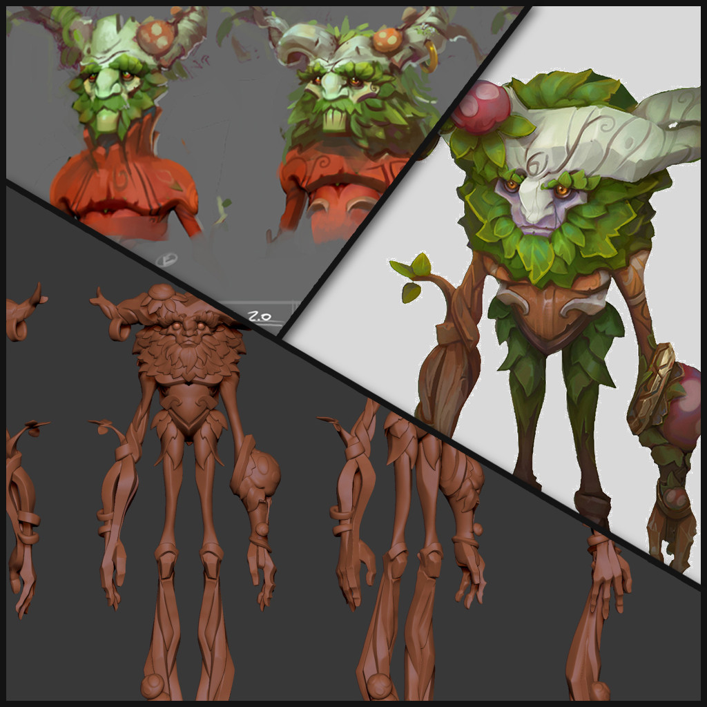 Ivern "The Green Father" - High Res and Concepts - League of Legends