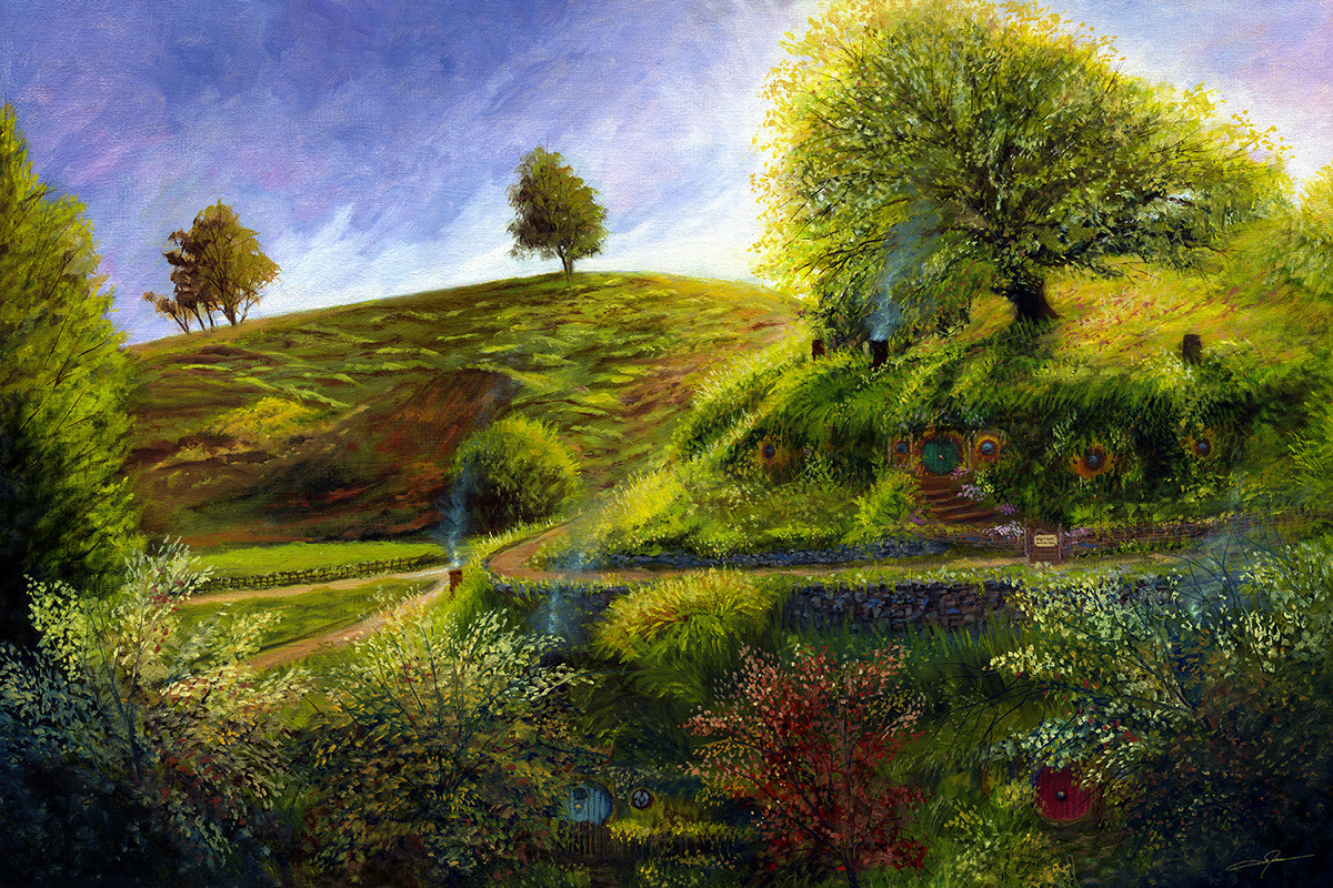 A Spring Morning at Bag End - Oil Painting