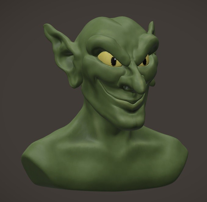 ArtStation - Goblin Bust Sculpt