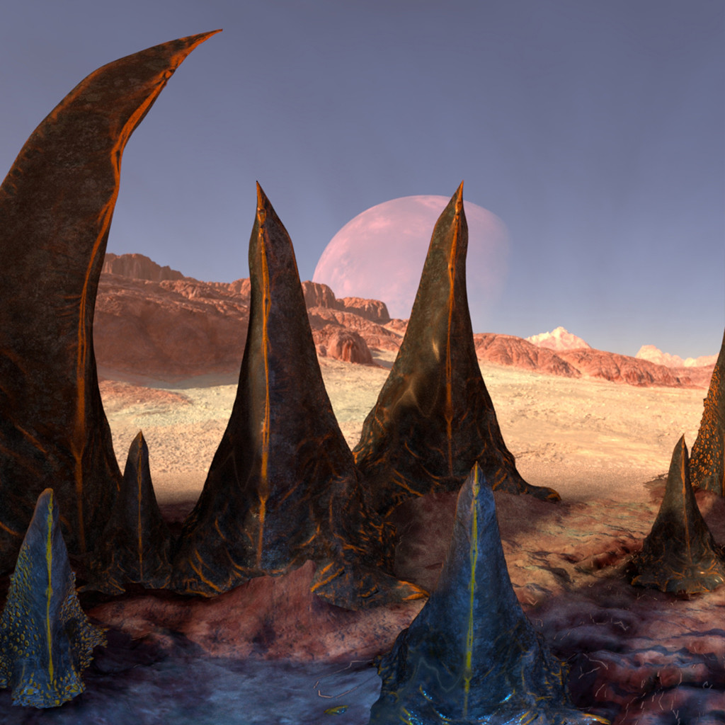 ArtStation - Stereoscopic 3D - Alien Planet