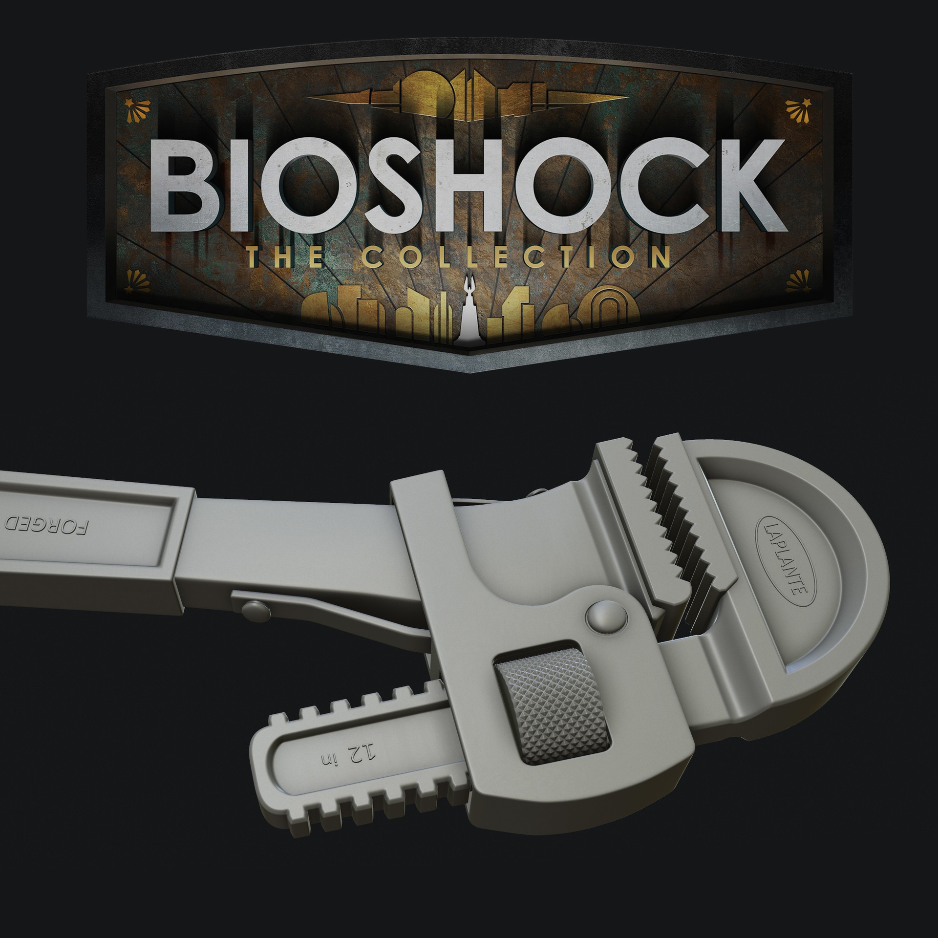 ArtStation Bioshock The Collection Wrench High Poly