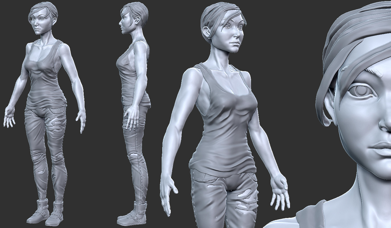 ArtStation - Game Character Daily Sculpting (WIP Updated)