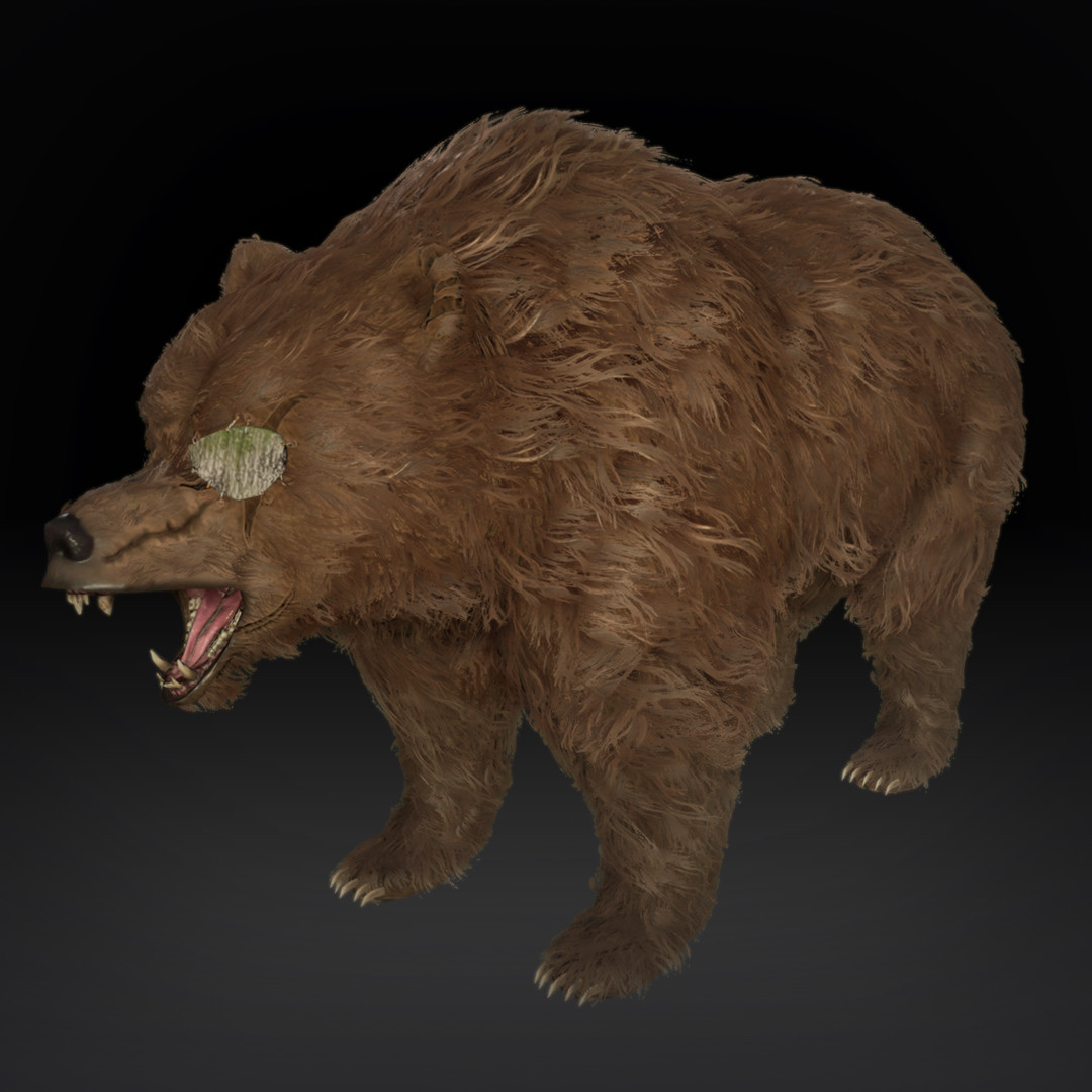 ArtStation - Combat Scarred Bear