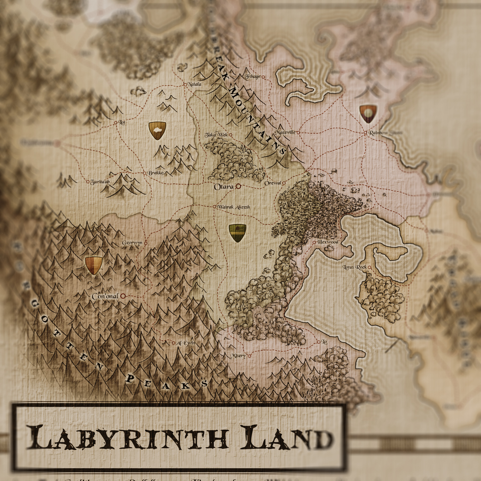 ArtStation - Map of The Labyrinth Land