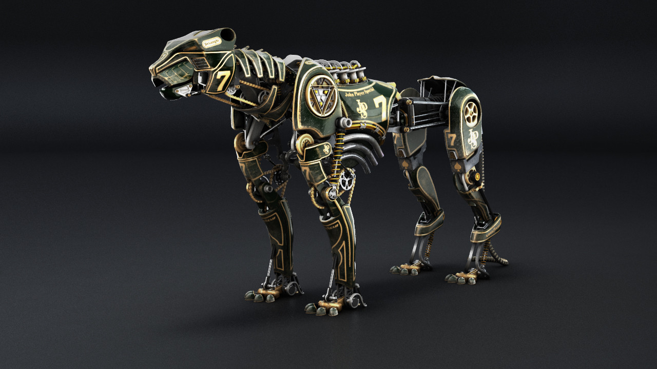 ArtStation - SteamPunk Racing Panther concept (2013)