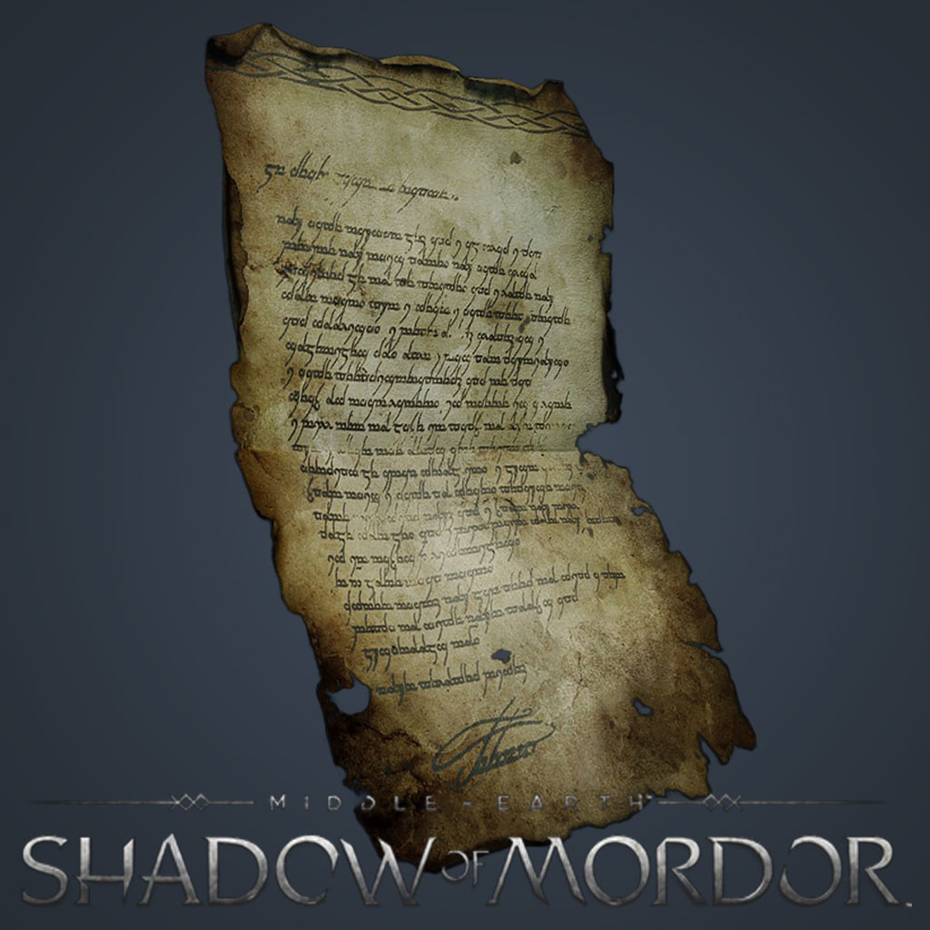 Middle-earth: Shadow of Mordor - Torn Note