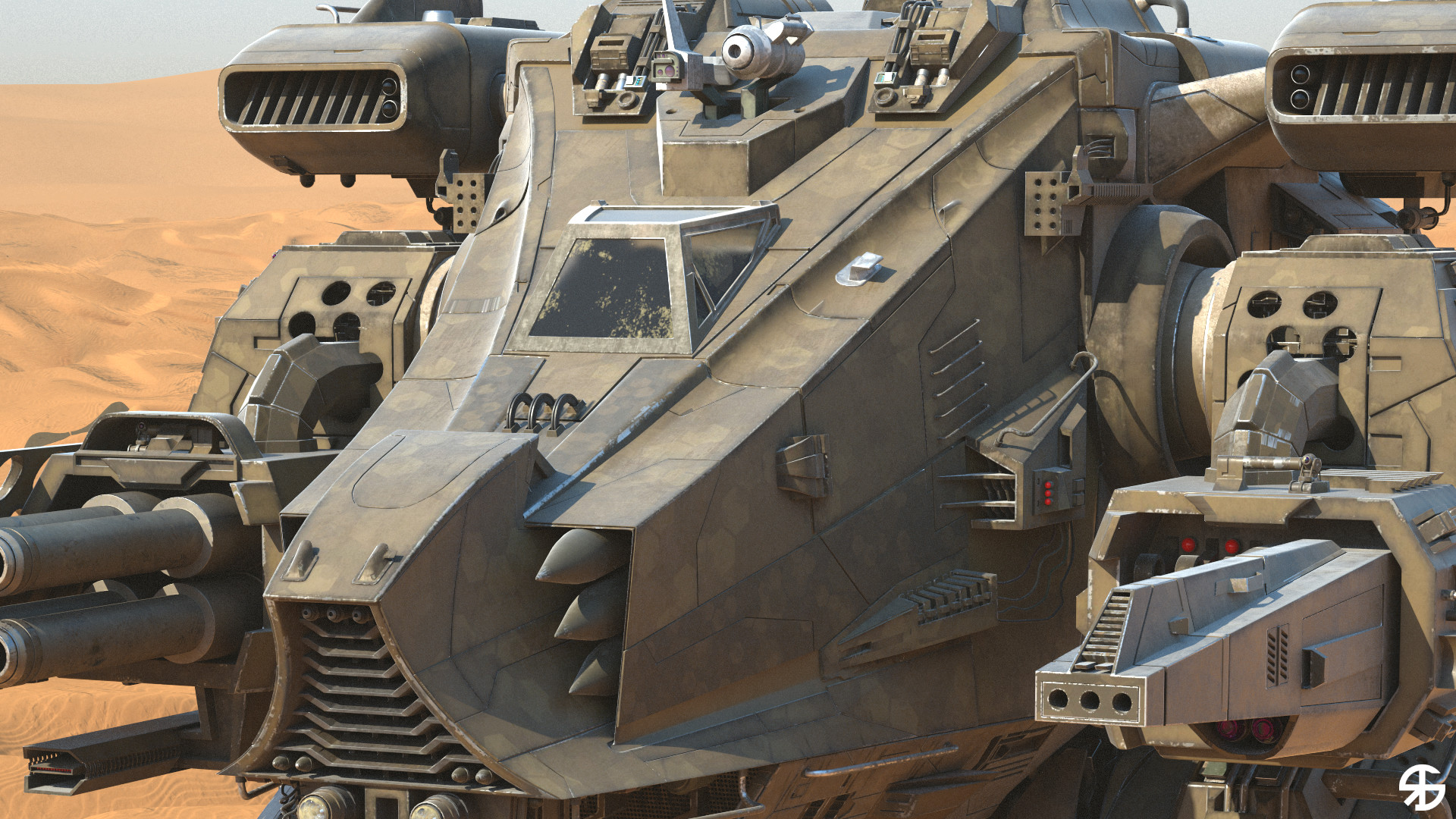 ArtStation - Armored Assault Unit - Desert