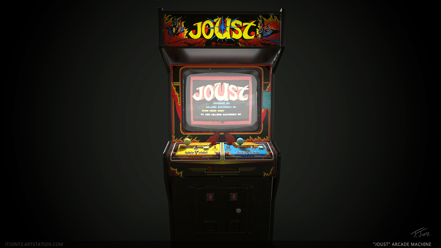 Ty Jontz - "Joust" Vintage Arcade Cabinet