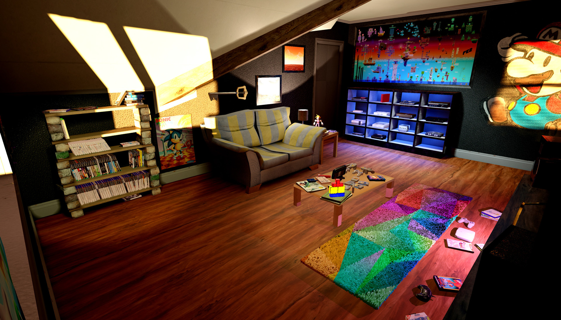 ArtStation VR Game room overview