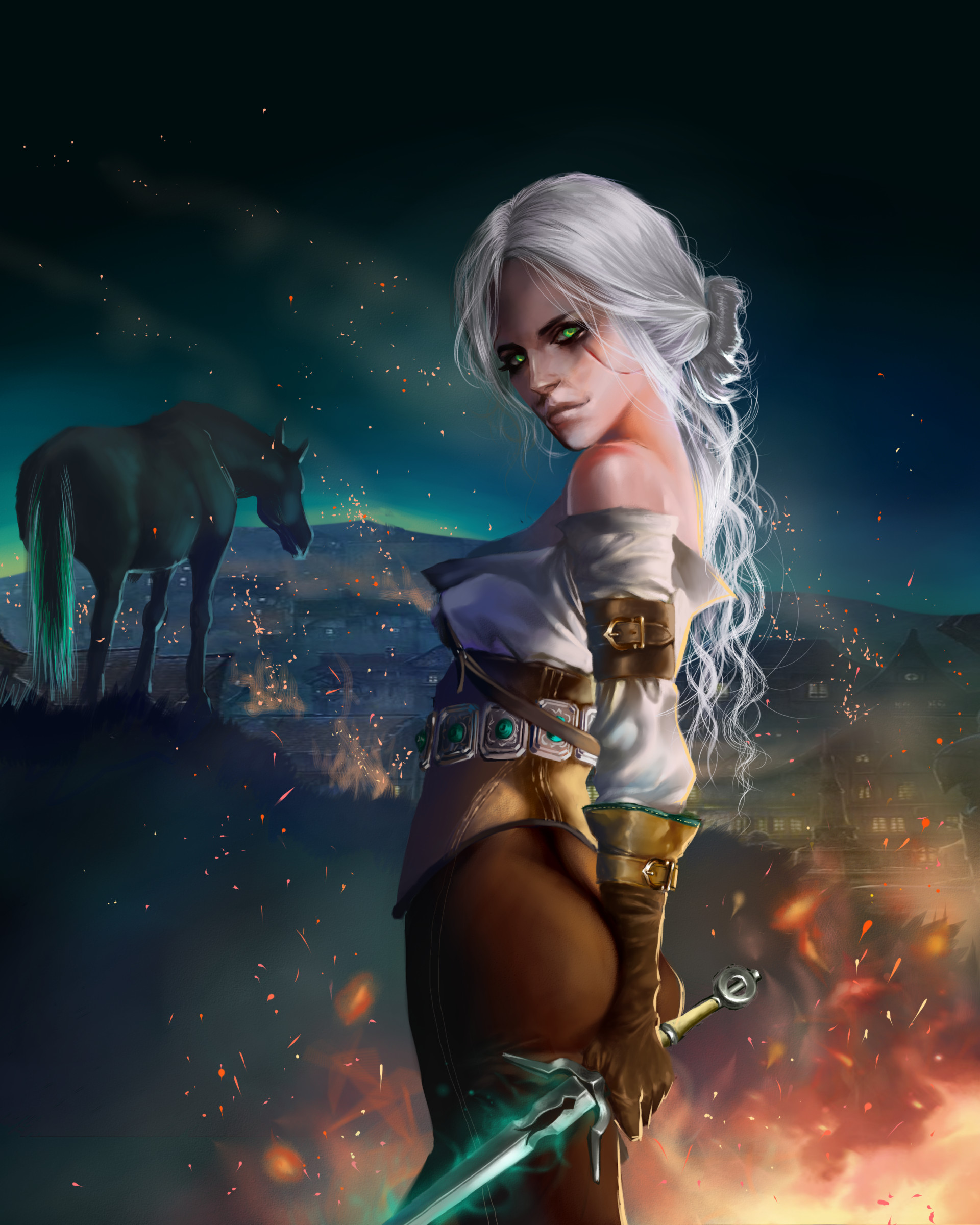 As I promised - new character fanart SPEEDPAINT from The Witcher franchise ...