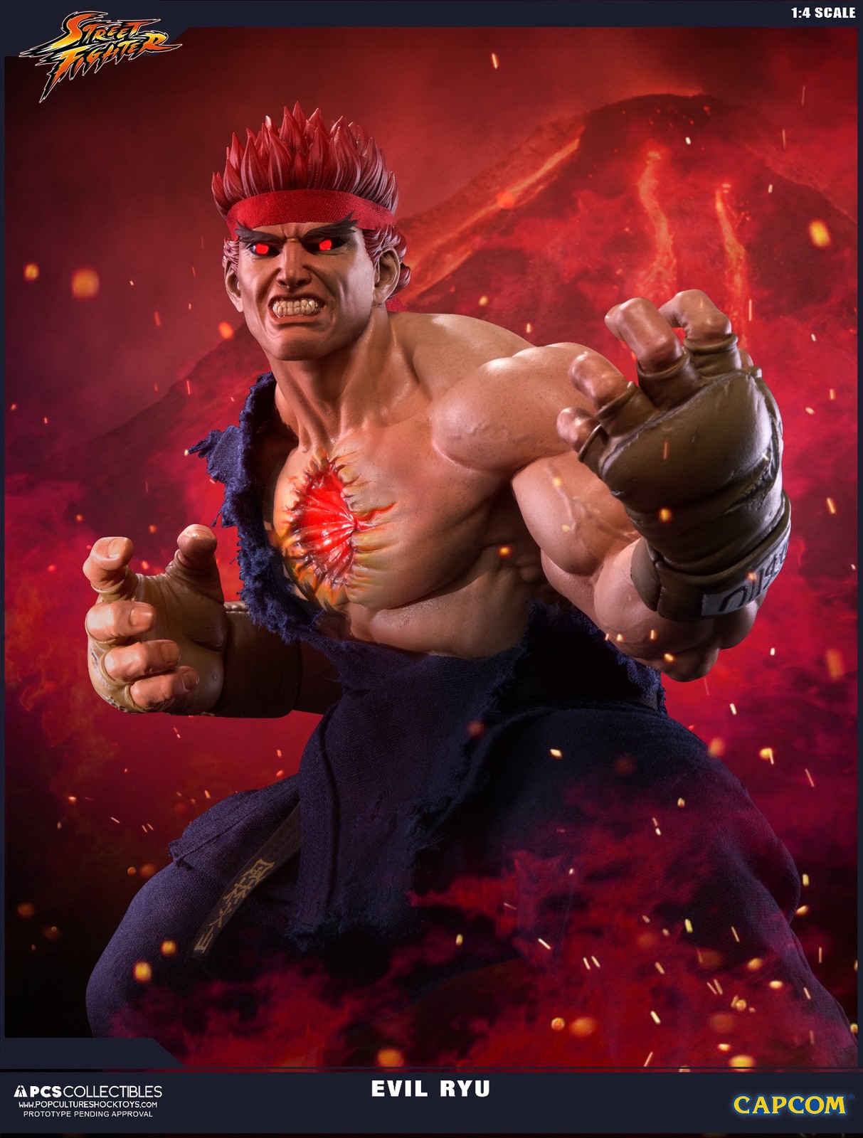Evil Ryu 1/4 Scale Statues for PCS Collectibles
