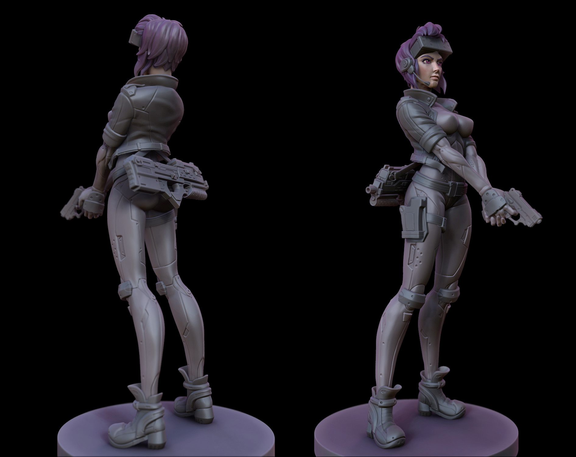 ghost in the shell major statue