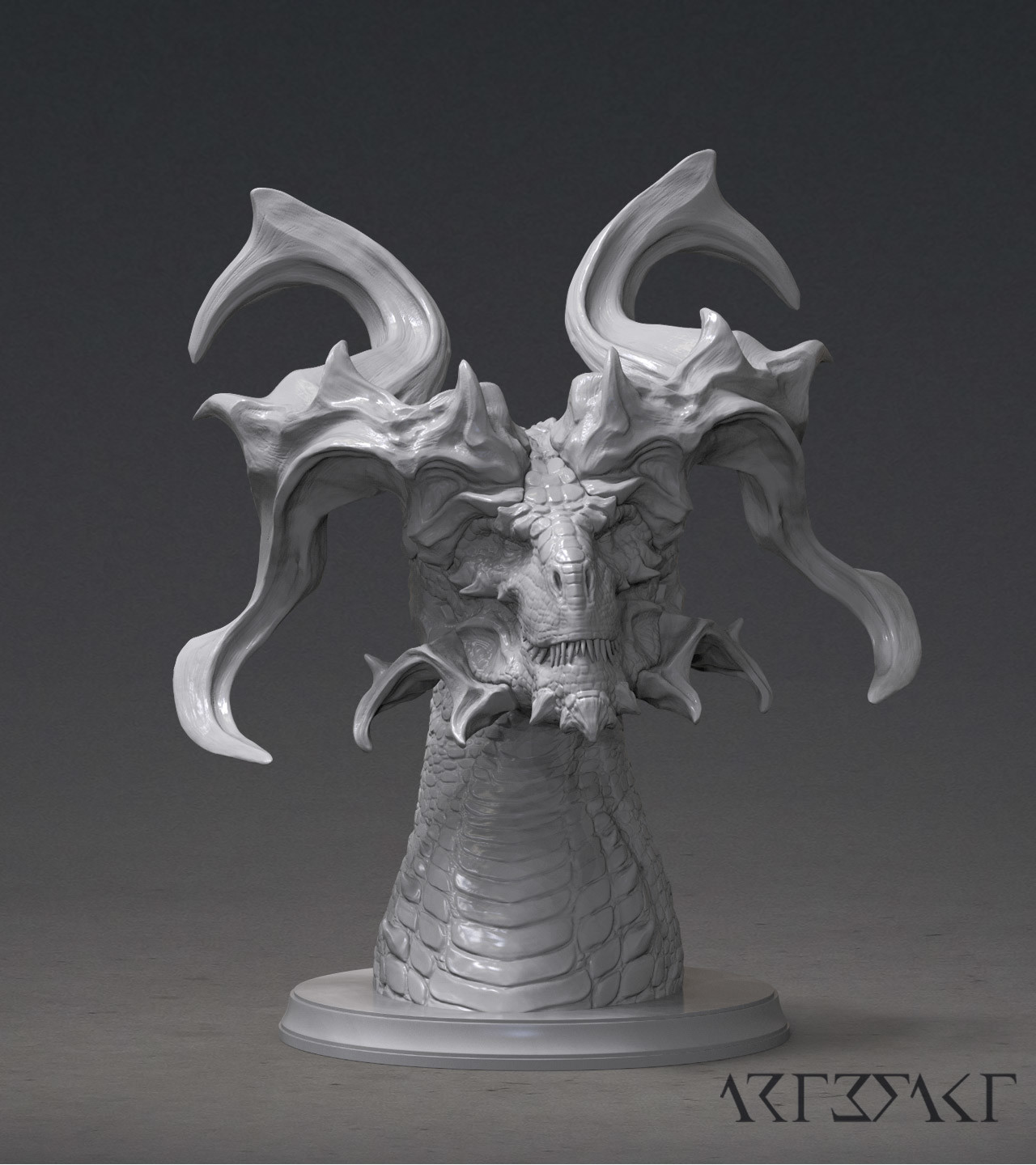 ArtStation - Ash'nareth the Ancient - horn variant